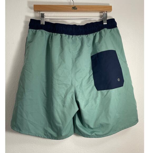 Speedo Men's Colorblock Volley Swim Shorts "Oil Blue" Large - Picture 2 of 6